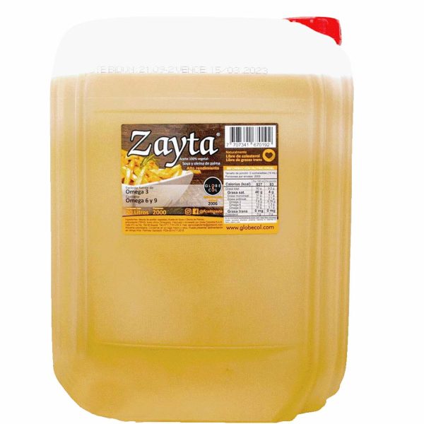 ACEITE ALTO RENDIMIENTO ZAYTA 20 LITROS INSTITUCIONAL
