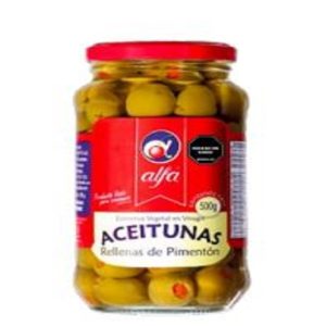 ACEITUNA RELLENA ALFA 500 GRS
