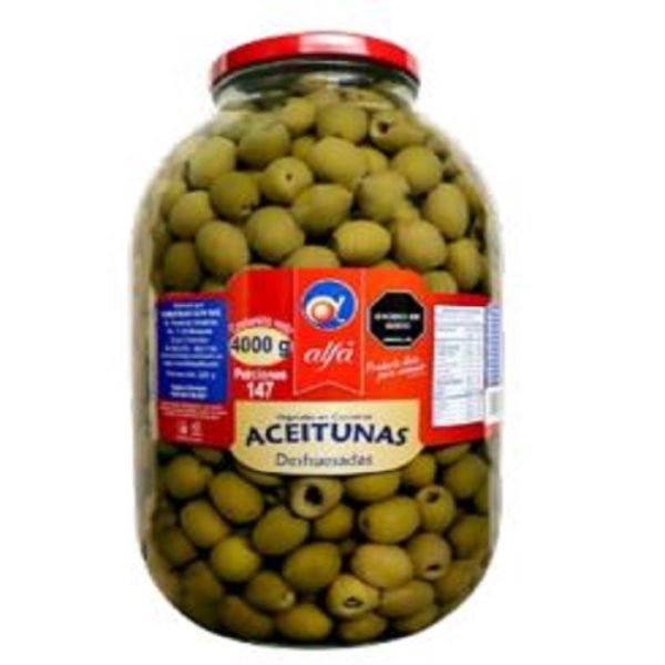 ACEITUNA DESHUESADA ALFA 4000 GRS  INSTITUCIONAL