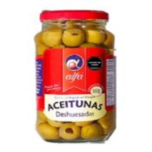 ACEITUNA DESHUESADA ALFA 500 GRS