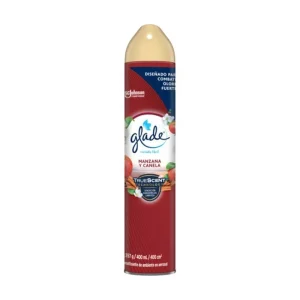 AMBIENTADOR GLADE 400 CC AEROSOL MANZANA CANELA
