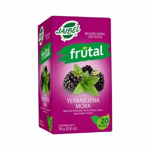 AROMATICA JAIBEL FRUTAL X20 BOLSITAS YERBABUENA Y MORA