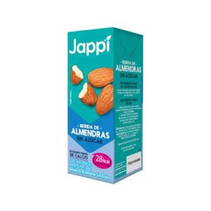 BEBIDA DE ALMENDRAS JAPPI 900 CC SIN AZUCAR TETRA PACK