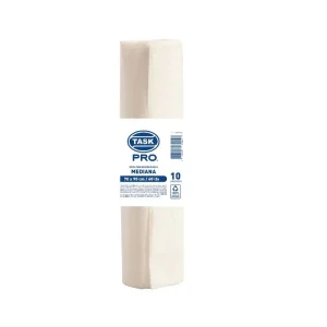 BOLSA BASURA INDUSTRIAL ROLLO TASK PRO X10 (70X90 CM) BLANCA CAL 1.8