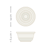 BOWL BIODEGRADABLE ECOGREEN HONDO + TAPA 16 OZ X10 UNDS NATURAL DWFW-03 - Image 2