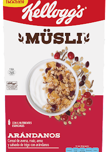 CEREAL MUSLI KELLOGGS 275 GRS ARANDANOS COSECHA ROJA