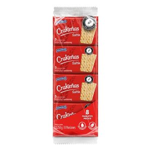 GALLETA CRAKEÑAS COLOMBINA 8X4 UNDS SALTIN PORCIONADA 20536