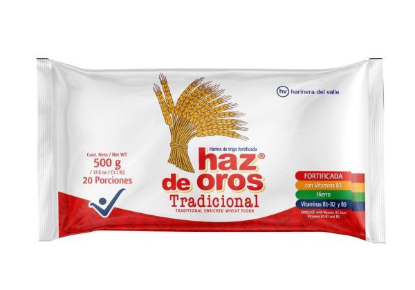 HARINA DE TRIGO HAZ DE OROS 500 GRS FORTIFICADA
