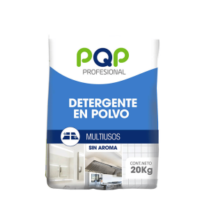 JABON DETERGENTE PQP 20 KILOS MULTIUSOS SIN AROMA INSTITUCIONAL