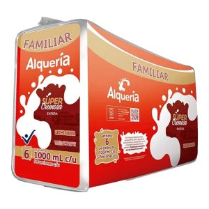 LECHE LIQUIDA ALQUERIA 6X1000 CC ENTERA