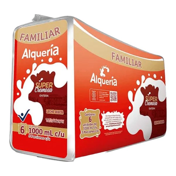 LECHE LIQUIDA ALQUERIA 6X1000 CC ENTERA
