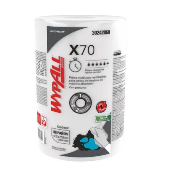 LIMPION WYPALL X70 (28X42CM) 88 PAÑOS 30242860 ROLLO
