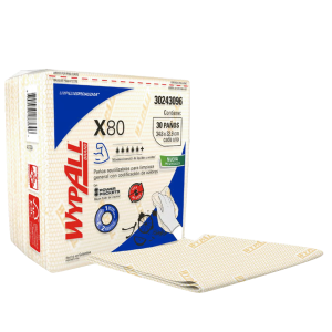 LIMPION WYPALL X80 PLUS 30 PAÑOS 30243096 AMARILLO