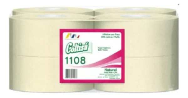 PAPEL H COLTISU 4X250 MTS 1108 JUMBO NATURAL HD INSTITUCIONAL