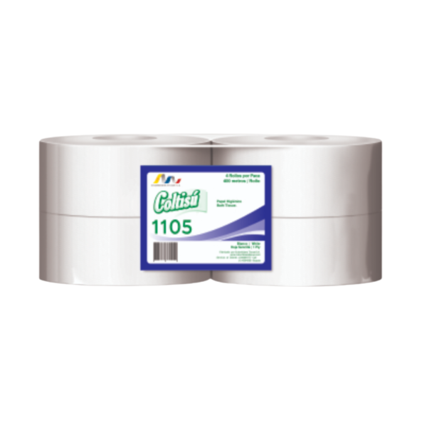 PAPEL H COLTISU 4X400 MTS 1105 JUMBO BLANCO HS INSTITUCIONAL