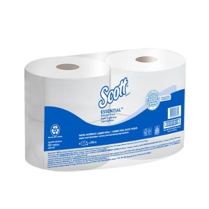 PAPEL H SCOTT 4X250 MTS ESSENTIAL 30241021 BLANCO HS INSTITUCIONAL