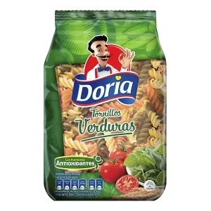PASTA DORIA 500 GRS TORNILLOS TRICOLORES