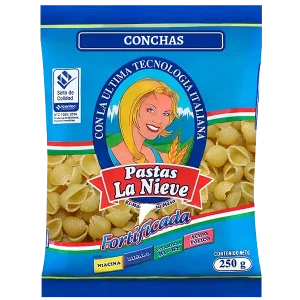 PASTA LA NIEVE 250 GRS CONCHITAS