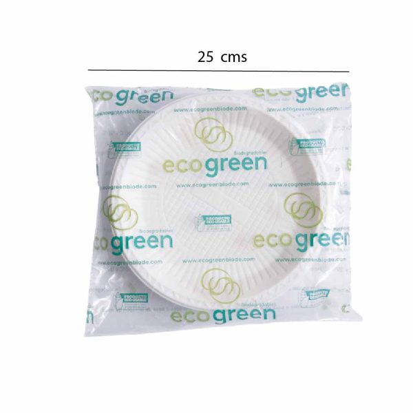 PLATO BIODEGRADABLE ECOGREEN GRANDE 10 PUL 25 CMS X20 UNDS NATURAL DWFD-10