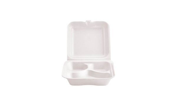 PORTACOMIDA ICOPOR DARNEL 3 DIV R-P3 X200 UNDS BLANCO D400501