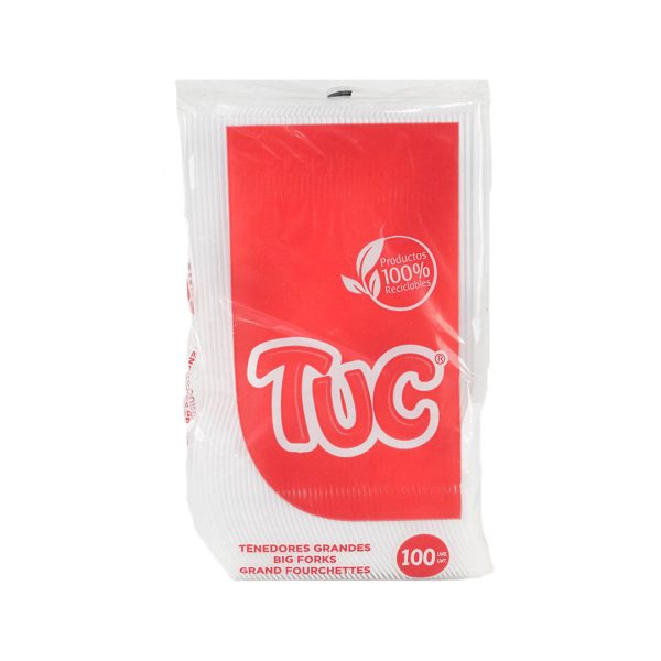 TENEDOR TUC X100 UNDS GRANDE BLANCO