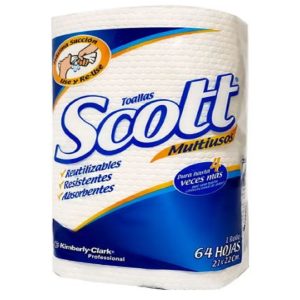 TOALLA COCINA SCOTT 64 HOJAS 30174614 MULTIUSOS REUTILIZABLE  (NEW 30242858)