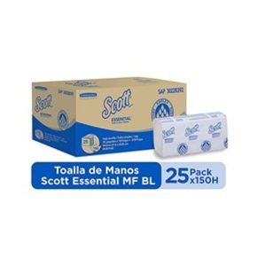 TOALLA DE MANOS SCOTT 25X150 UNDS 30228392 EN Z HS AHORRAMAS BLANCA