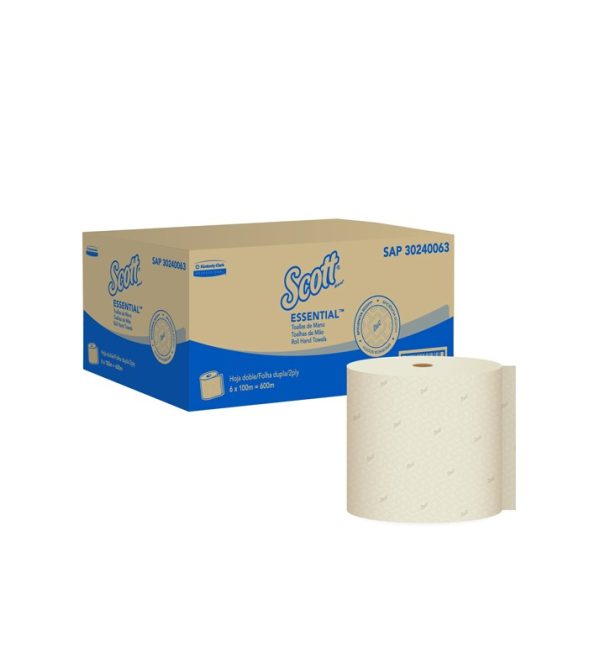 TOALLA DE MANOS SCOTT 6X100 MTS 30240063 ROLLO HD PLANETA NATURAL