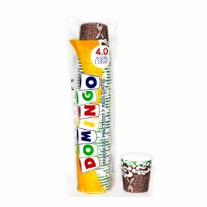 VASO CARTON DOMINGO 6 OZ X50 UNDS CAFETERO ESTAMPADO