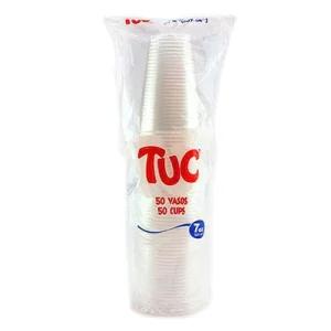 VASO PLASTICO TUC 7 OZ X50 UNDS BLANCO