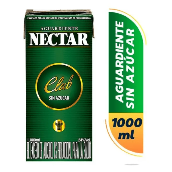 AGUARDIENTE NECTAR 1000 CC CLUB TETRA PACK