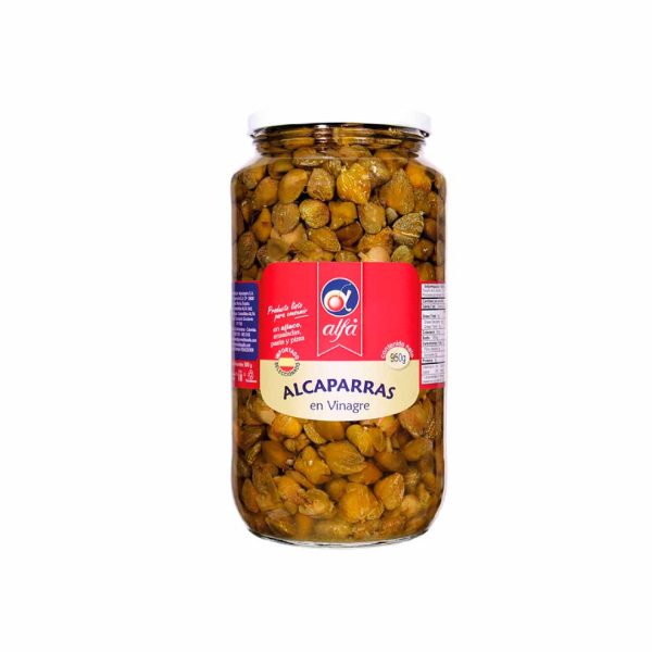 ALCAPARRAS EN VINAGRE ALFA 950 GRS