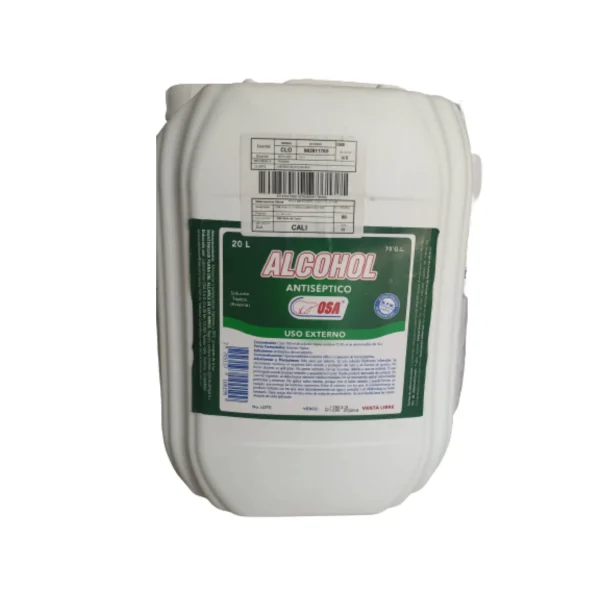 ALCOHOL ANTISEPTICO OSA 20 LITROS
