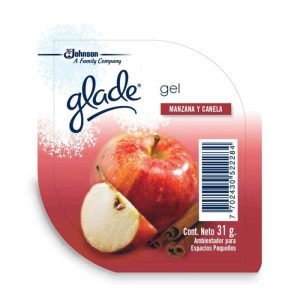 AMBIENTADOR GLADE 30 GRS GEL REPUESTO MANZANA Y CANELA