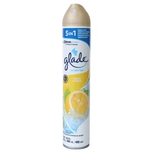 AMBIENTADOR GLADE 400 CC AEROSOL FRESH LEMON