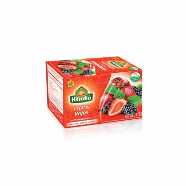 AROMATICA HINDU FRUTAL X20 BOLSITAS FRUTOS ROJOS