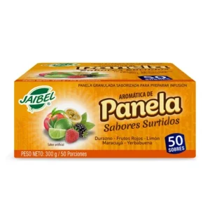 AROMATICA JAIBEL TRADICIONAL X50 SOBRES DE PANELA SURTIDOS