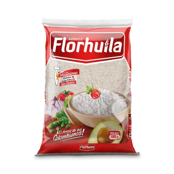 ARROZ FLOR HUILA 5000 GRS