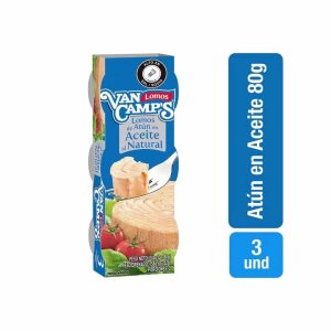 ATUN VAN CAMPS 3X80 GRS LOMITOS ACEITE