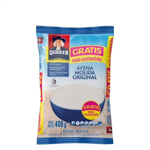 AVENA QUAKER 350 GRS MOLIDA DOY PACK