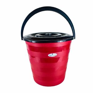 BALDE PLASTICO 16 LITROS CON TAPA PREMIUM 0002