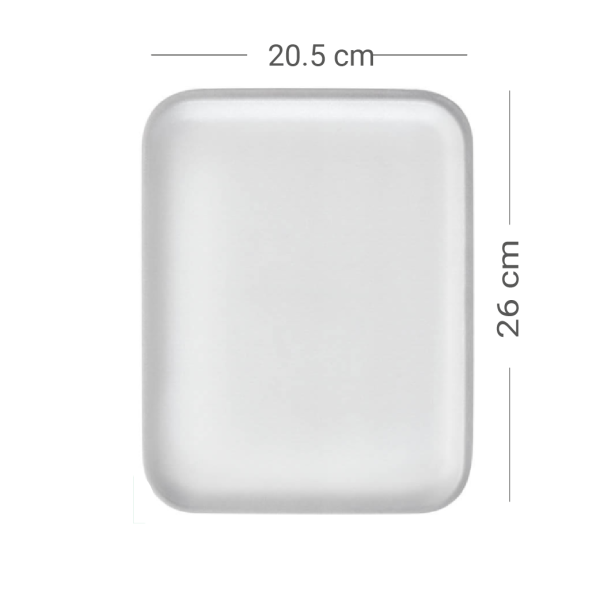 BANDEJA ICOPOR DARNEL NO 8x500 UDS BLANCA A GRANEL