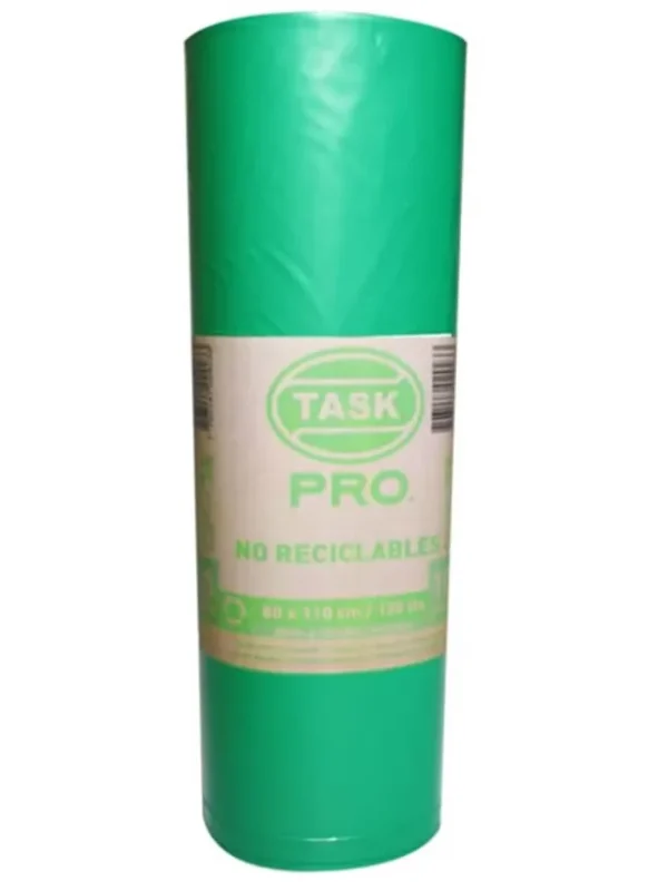 BOLSA BASURA INDUSTRIAL ROLLO TASK PRO X10 (90X110 CM) VERDE CAL 2