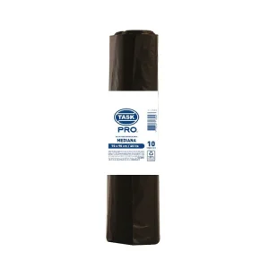 BOLSA BASURA TASK MEDIANA X10 (70X90 CM) NEGRA CAL 0 9