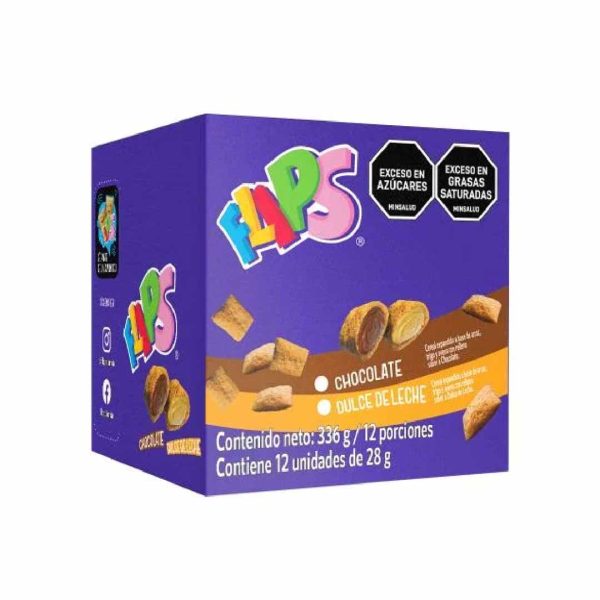 / CEREAL FLIPS DULCE DE LECHE 12 UNDS X28 GRS (10539)