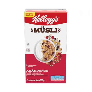 CEREAL MUSLI KELLOGGS 275 GRS ARANDANOS COSECHA ROJA