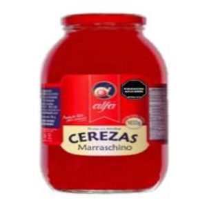 CEREZAS MARRASCHINO ALFA 1000 GRS ROJAS