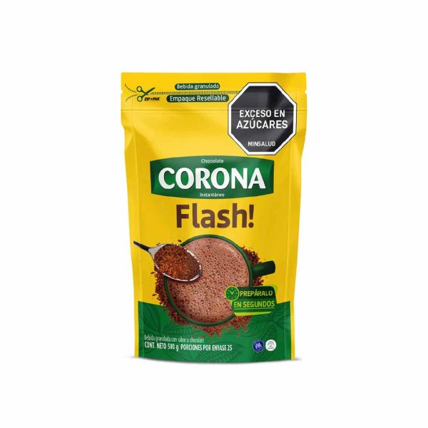 CHOCOLATE CORONA INSTANTANEO 500 GRS FLASH