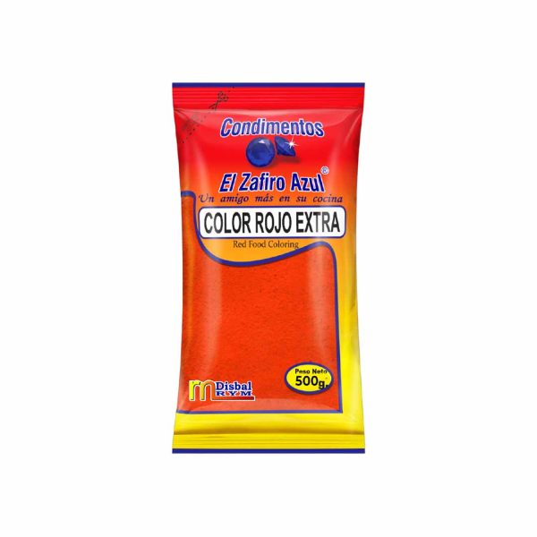 COLOR  EL ZAFIRO AZUL 500 GRS ROJO