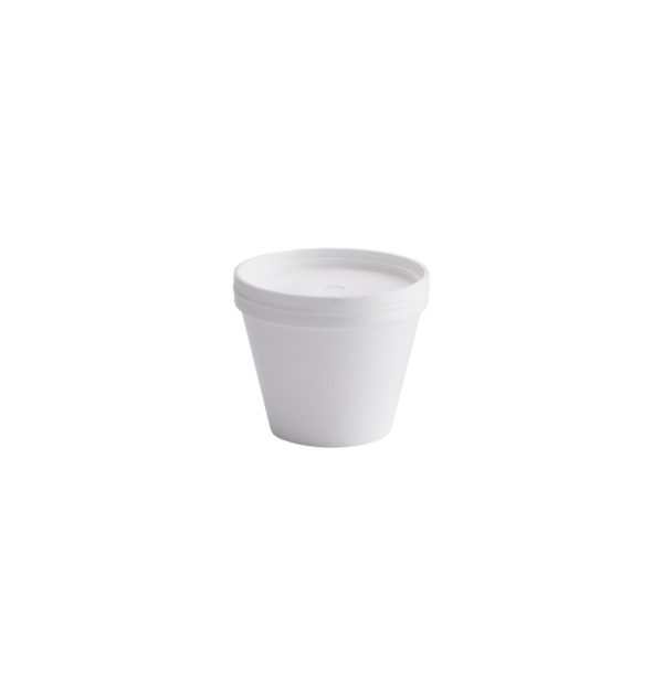 CONTENEDOR ICOPOR DARNEL 12 OZ X20 UNDS CON TAPA PLASTICA D7D1201NS